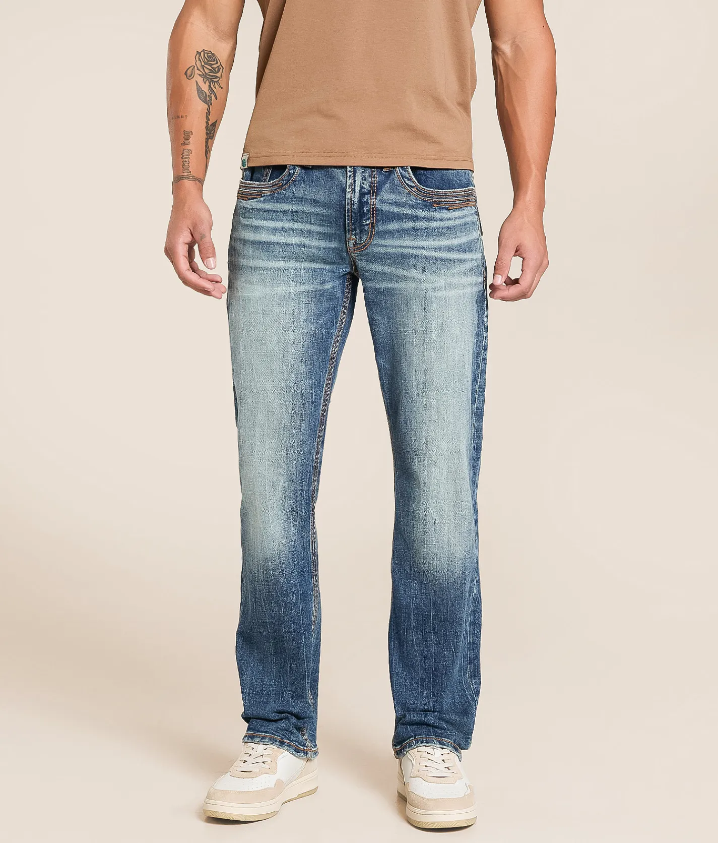 Salvage Mayhem Straight Stretch Jean Cold Rush Discount
