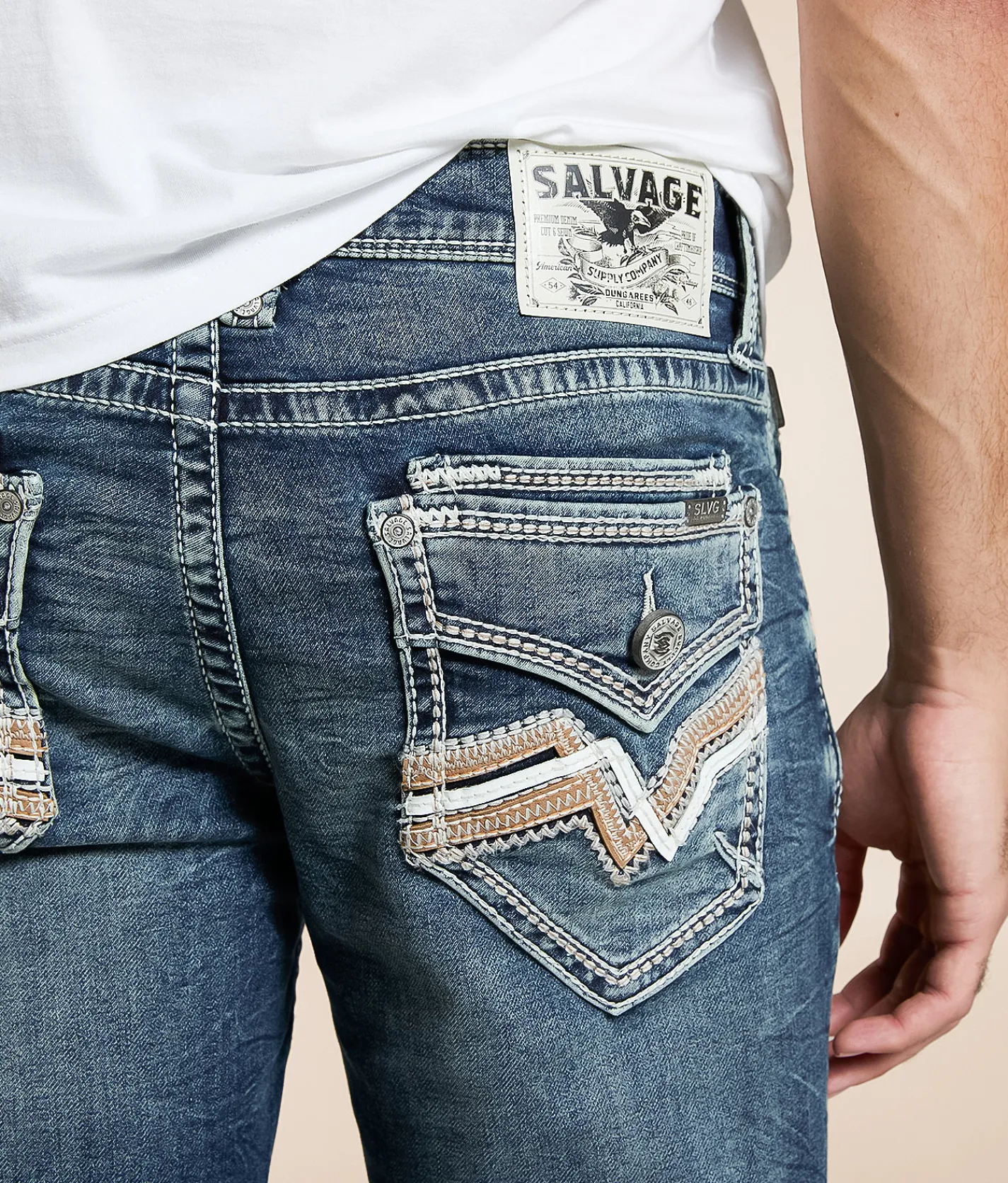 Jeans | Salvage Mayhem Straight Stretch Jean Maple Dream