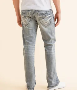Salvage Mayhem Straight Stretch Jean Cream Brulee Discount