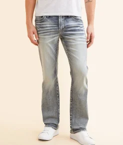 Salvage Mayhem Straight Stretch Jean Cream Brulee Discount