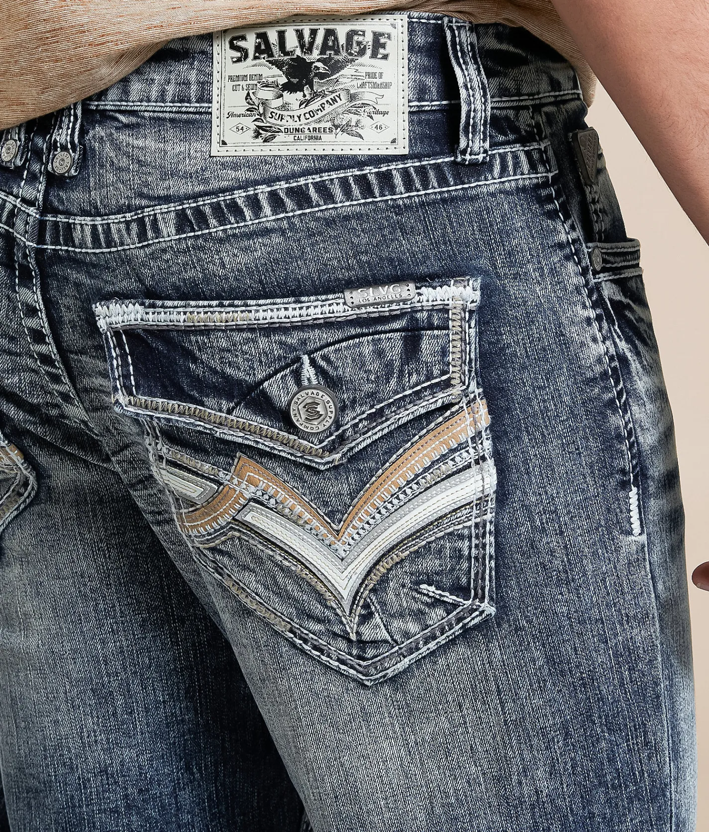 Bottoms|Jeans | Salvage Mayhem Straight Stretch Jean Night Glow