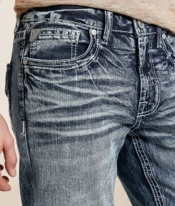 Bottoms|Jeans | Salvage Mayhem Straight Stretch Jean Night Glow