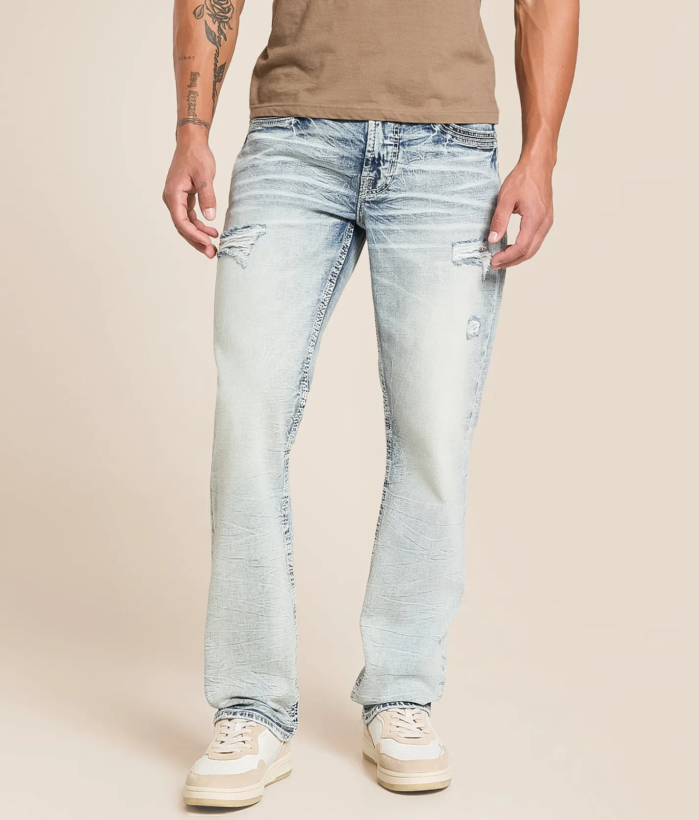 Bottoms | Salvage Mayhem Straight Stretch Jean Dortmunder Gold