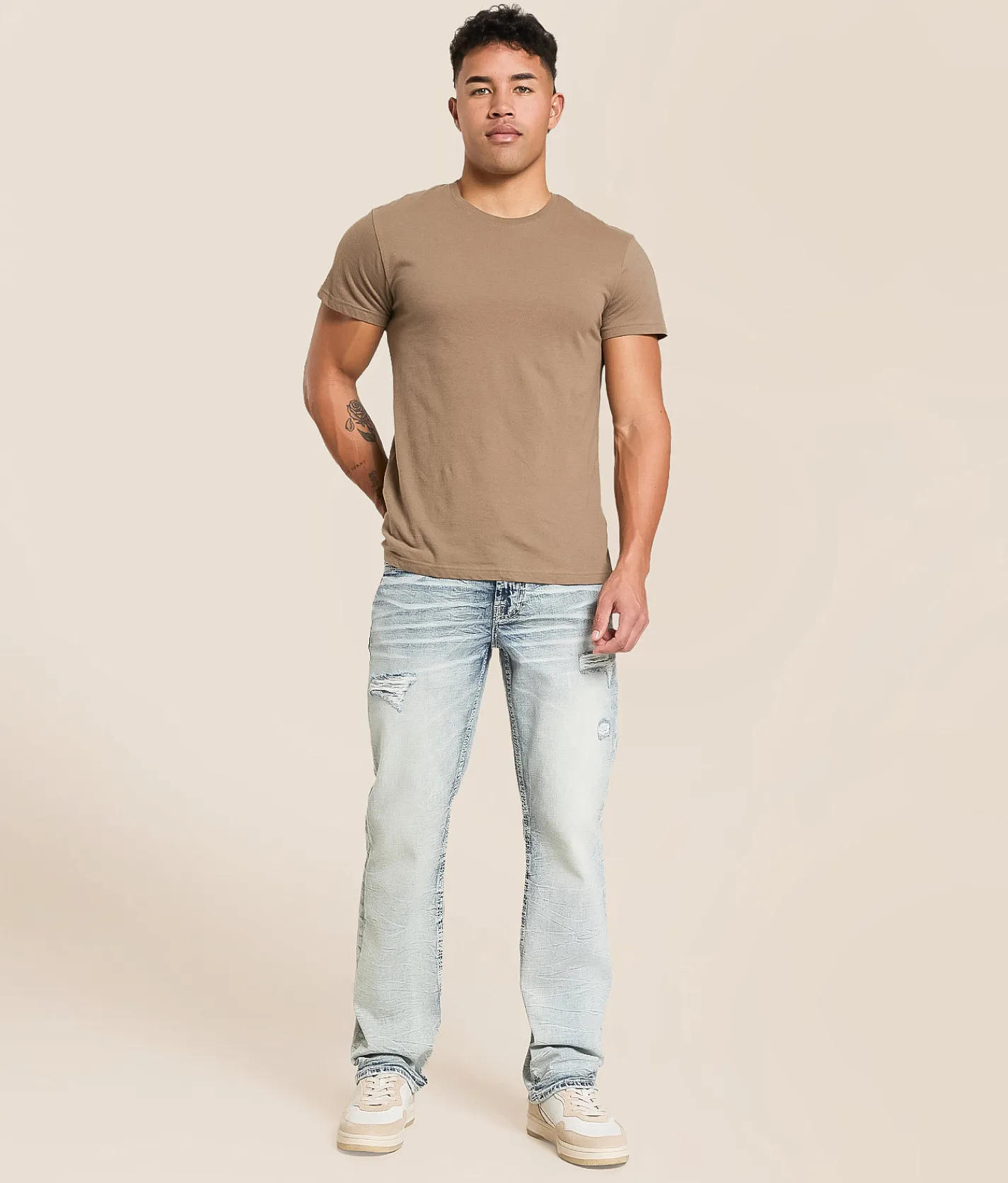Bottoms | Salvage Mayhem Straight Stretch Jean Dortmunder Gold