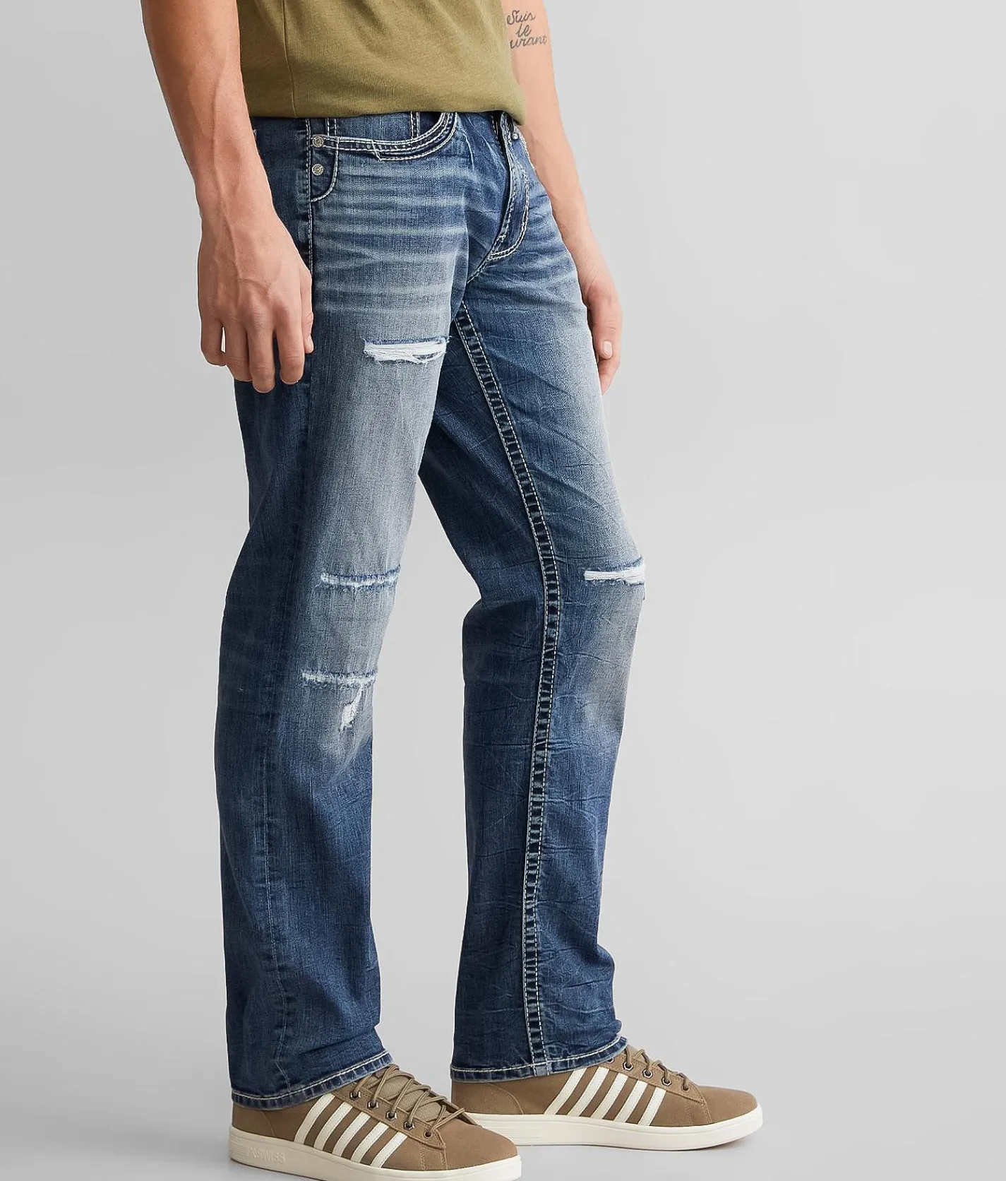 Sale Jeans|Bottoms | Salvage Mayhem Straight Stretch Jean Portage