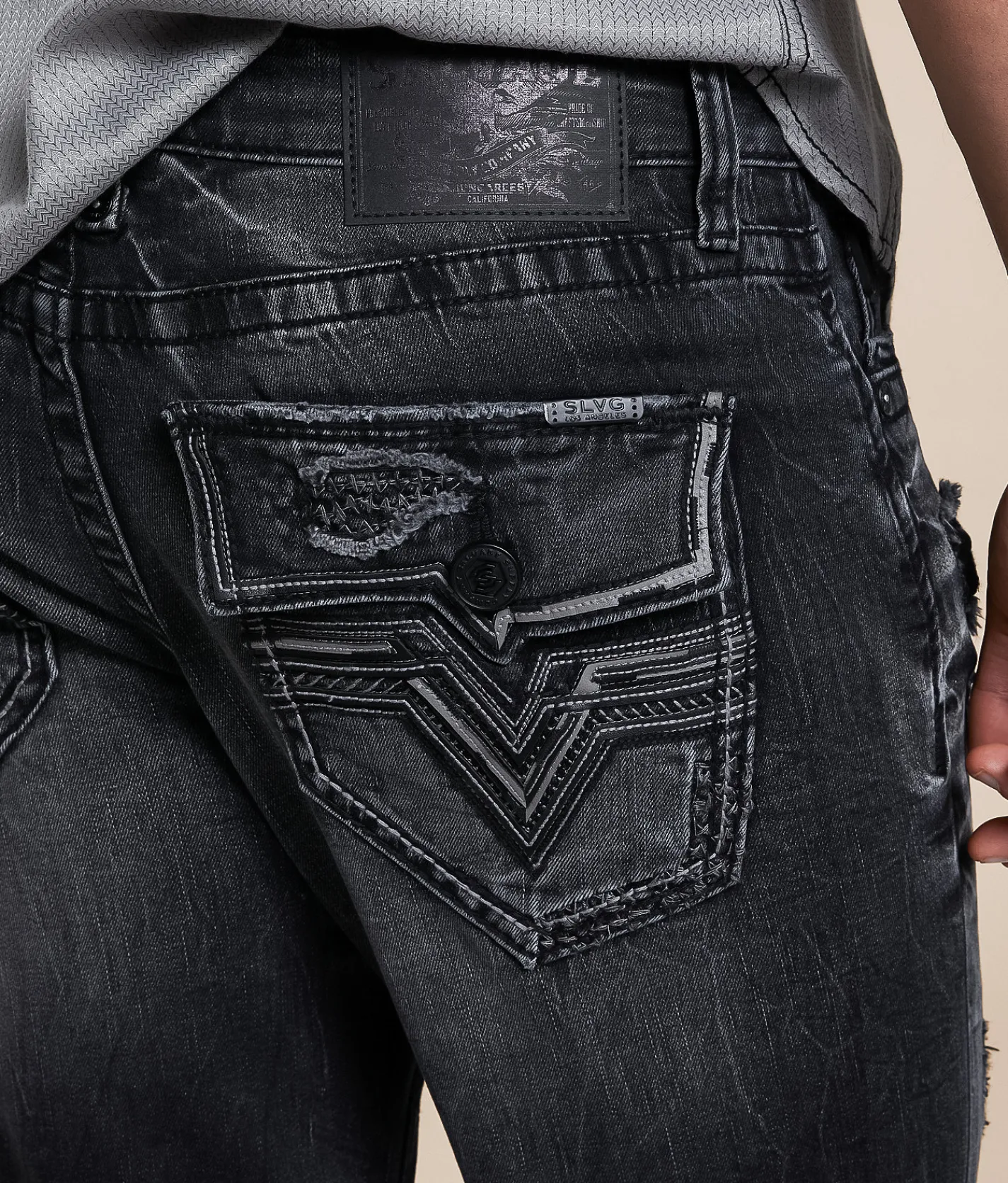 Salvage Mayhem Straight Stretch Jean MC885PIP New