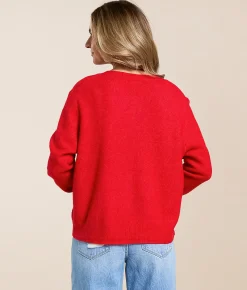 Tops | Z Supply Medina Cardigan Sweater Festive Red