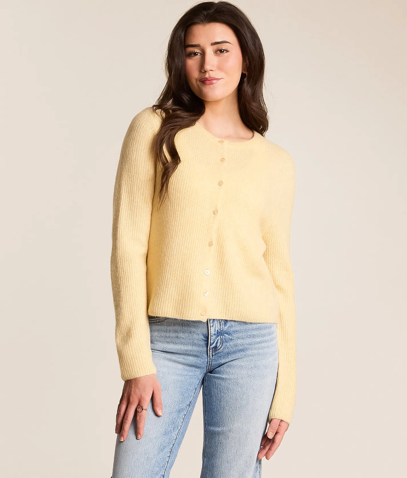 Z Supply Medina Cardigan Sweater Custard Hot