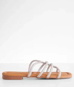 Qupid Mega Glitz Sandal Iridescent Silver Online