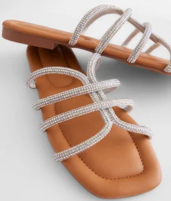 Qupid Mega Glitz Sandal Iridescent Silver Online