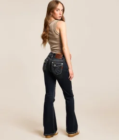 MEK Megan Mid-Rise Flare Stretch Jean Megan 302 New