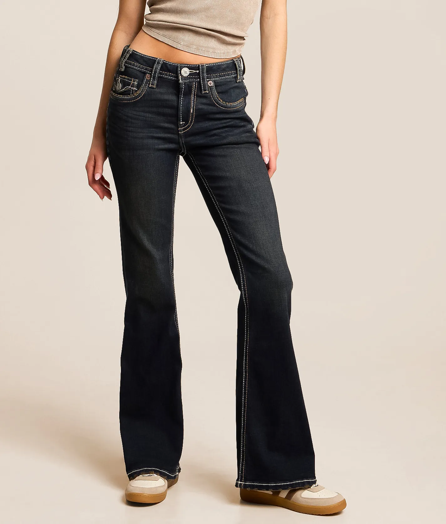 MEK Megan Mid-Rise Flare Stretch Jean Megan 302 New