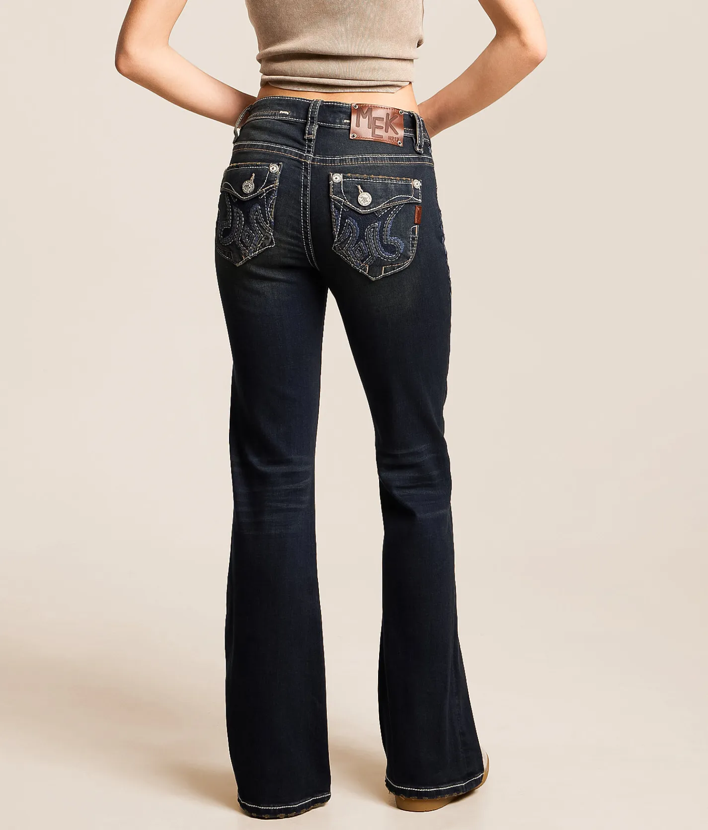 MEK Megan Mid-Rise Flare Stretch Jean Megan 302 New