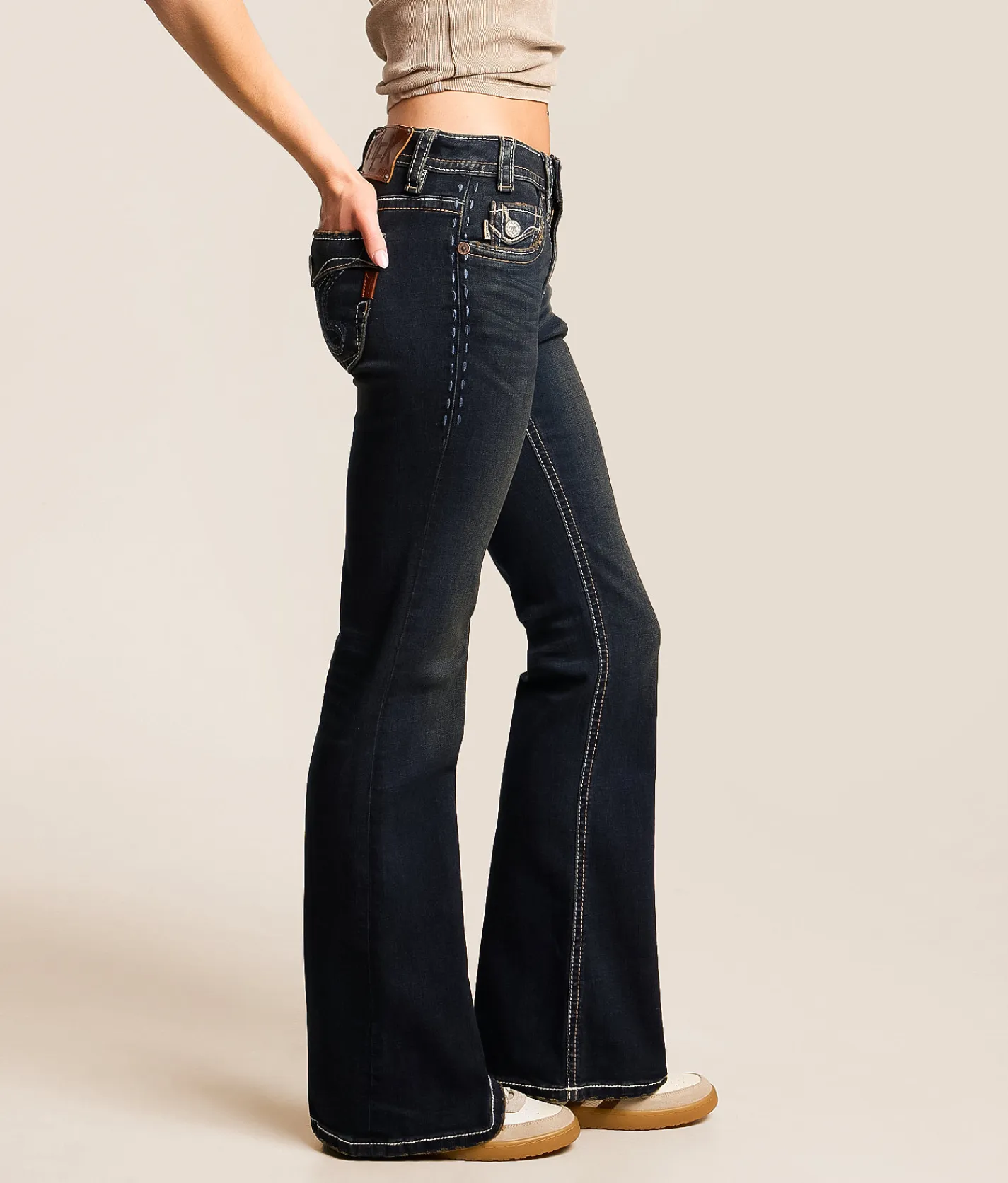 MEK Megan Mid-Rise Flare Stretch Jean Megan 302 New