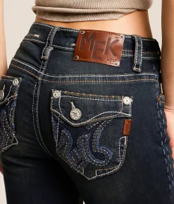 MEK Megan Mid-Rise Flare Stretch Jean Megan 302 New