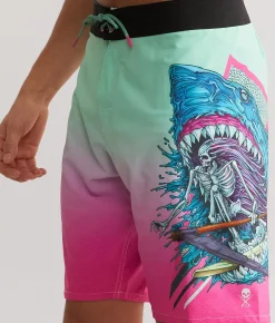 Bottoms|Swimwear | Sullen Meg Barrel Stretch Boardshort Mint