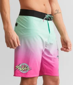 Bottoms|Swimwear | Sullen Meg Barrel Stretch Boardshort Mint