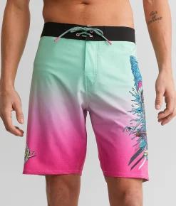 Bottoms|Swimwear | Sullen Meg Barrel Stretch Boardshort Mint