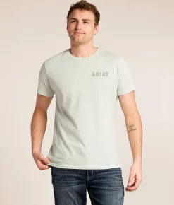 Ariat Mellow Trip T-Shirt Wan Blue Clearance