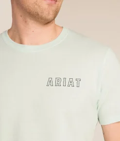 Ariat Mellow Trip T-Shirt Wan Blue Clearance