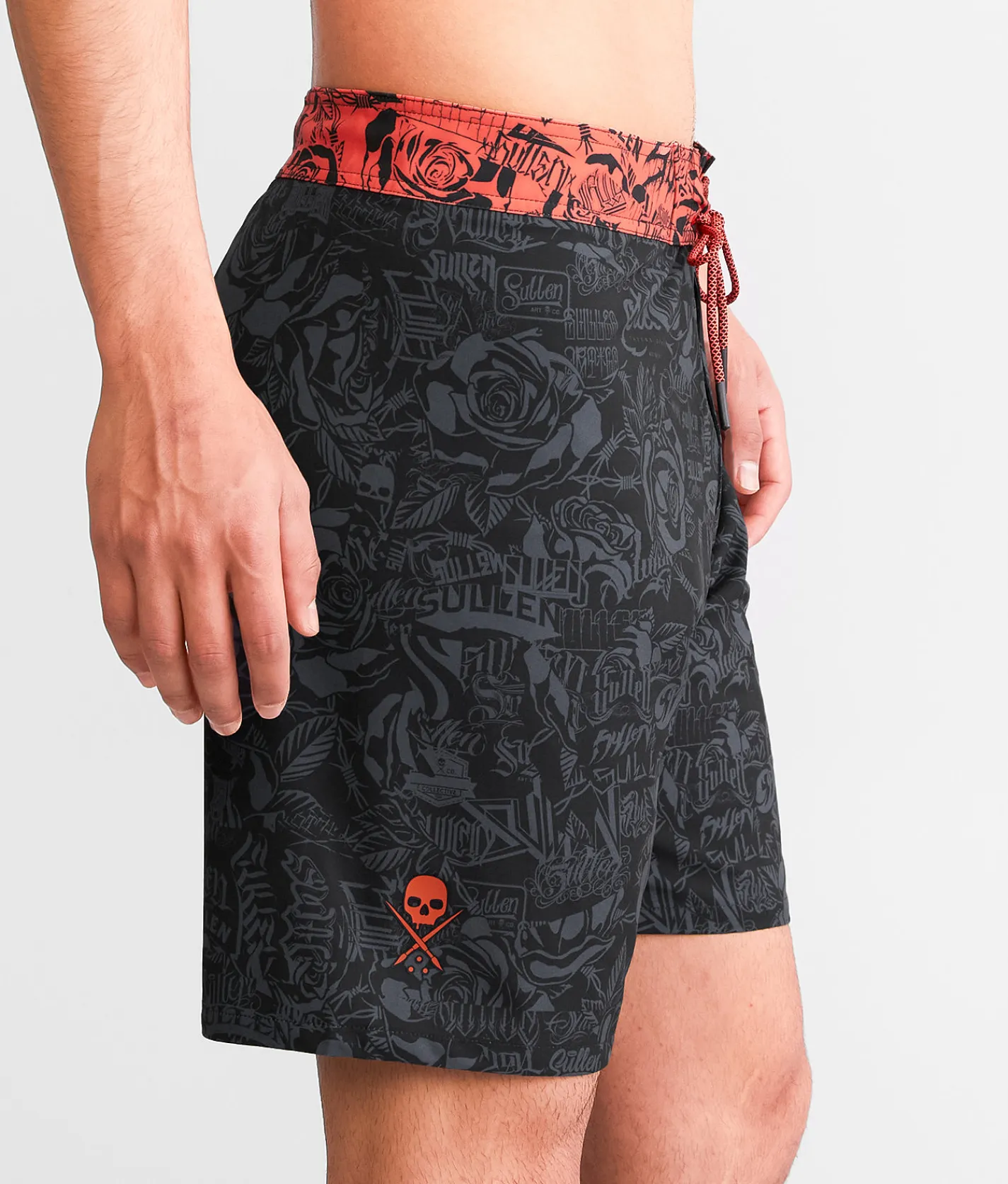 Sullen Mental Vacation Stretch Boardshort Black Outlet