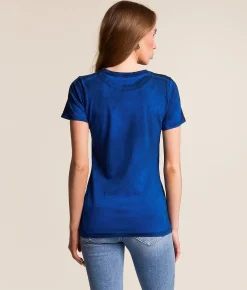 Affliction Mercenary T-Shirt Sapphire Blue Reactive
