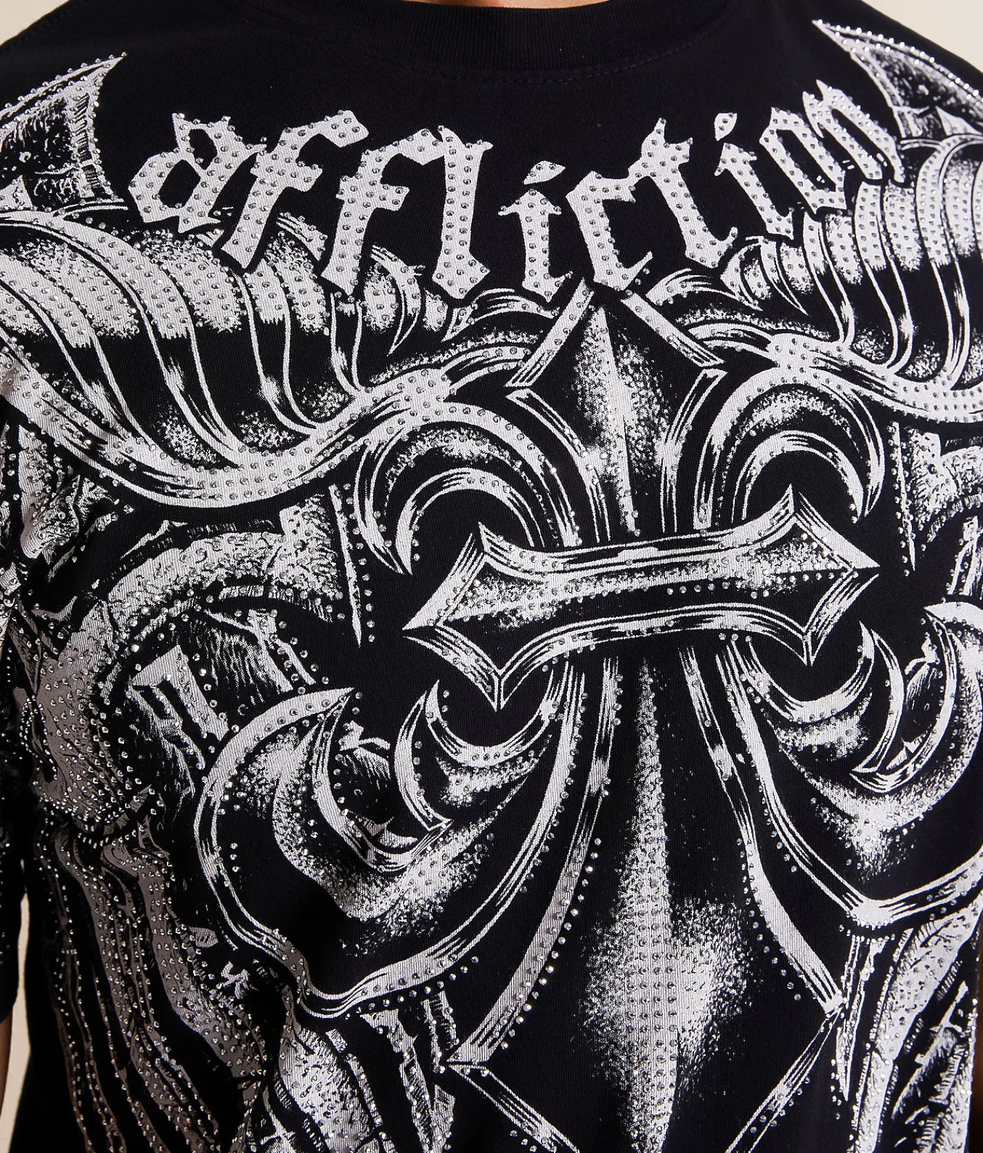 Tops|Graphic T-Shirts | Affliction Mercenary T-Shirt Black