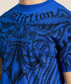 Graphic T-Shirts | Affliction Mercenary T-Shirt Sapphire Blue