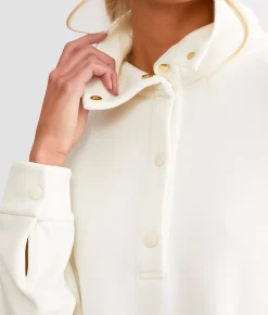 Activewear | Varley Meredith Longline Henley Pullover Egret
