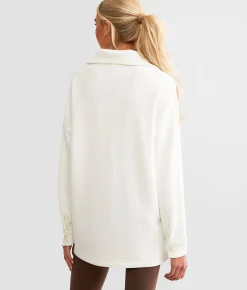 Activewear | Varley Meredith Longline Henley Pullover Egret