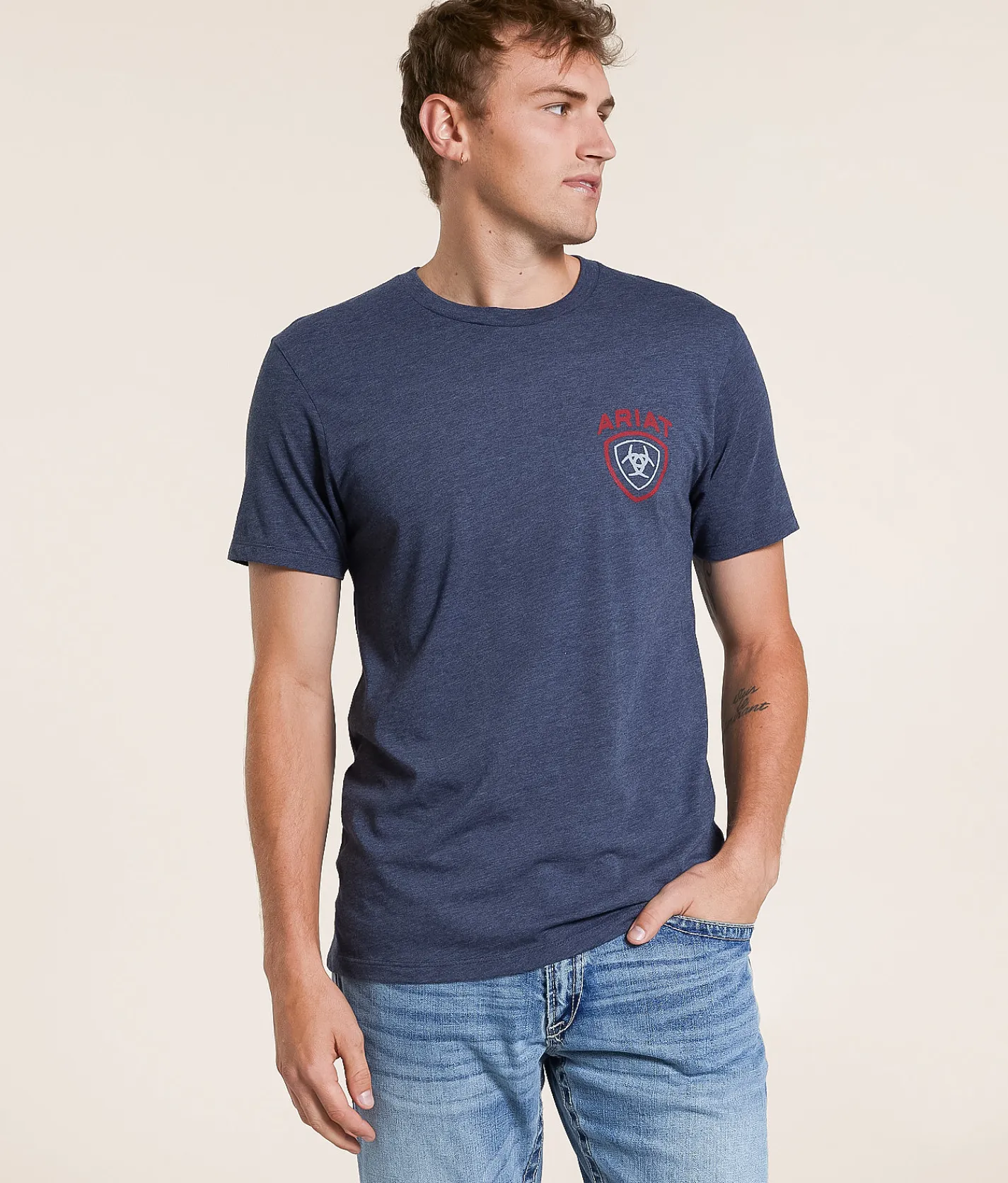 Ariat Merica Mountain T-Shirt Navy Heather Online