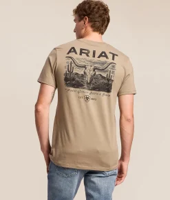 Ariat Mesa Longhorn T-Shirt Fallen Rock Outlet