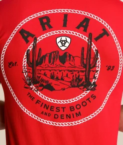 Ariat Mesa Rope Circle T-Shirt Redline Outlet