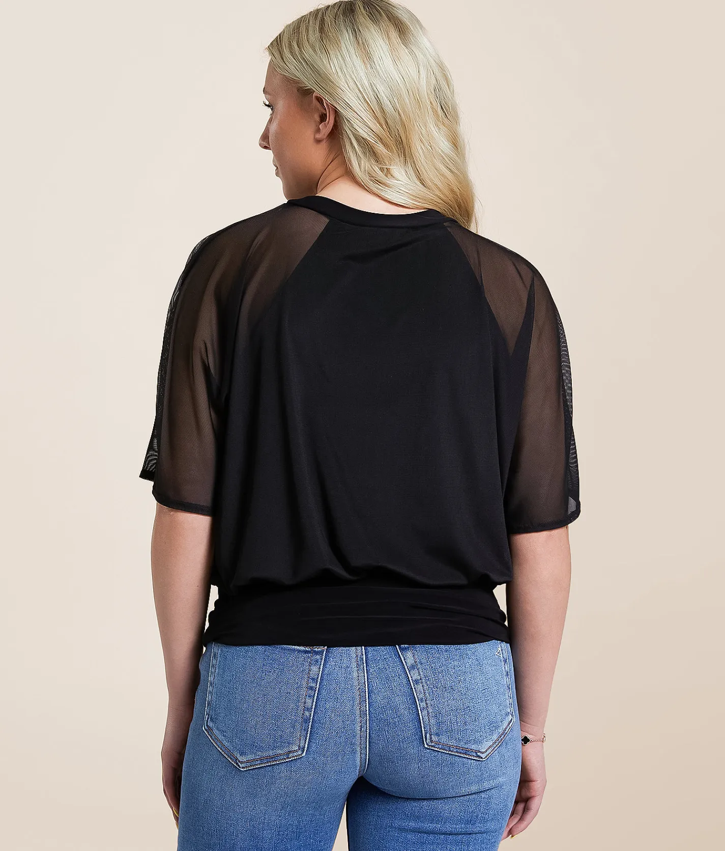 Tops | Daytrip Mesh Dolman Top Black