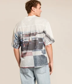 Tops|Graphic T-Shirts | Trust The Universe Mesh Racing T-Shirt White