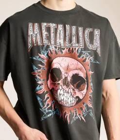 Tops|Graphic T-Shirts | Merch Traffic Metallica Band T-Shirt Washed Black