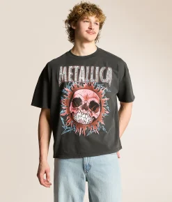 Tops|Graphic T-Shirts | Merch Traffic Metallica Band T-Shirt Washed Black