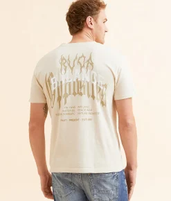 RVCA Metallurgy T-Shirt Silver Bleach Outlet