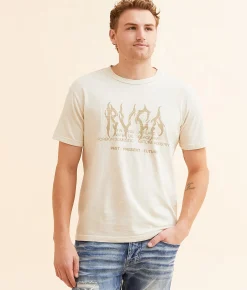 RVCA Metallurgy T-Shirt Silver Bleach Outlet