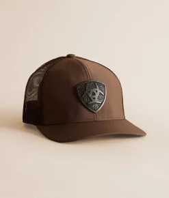 Accessories | Ariat Metal Shield Trucker Hat Brown