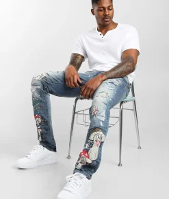 Sale Jeans|Bottoms | Smoke Rise® Meteor Taper Stretch Jean Meteor Blue