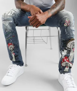 Sale Jeans|Bottoms | Smoke Rise® Meteor Taper Stretch Jean Meteor Blue
