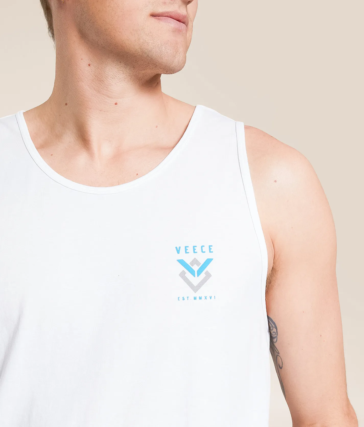 Tops | Veece Method Tank Top White
