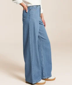 Jeans|Bottoms | Z Supply Mia Loose Wide Leg Jean Worn Indigo