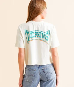 Tops | Junkfood Miami Cropped T-Shirt Dolphins
