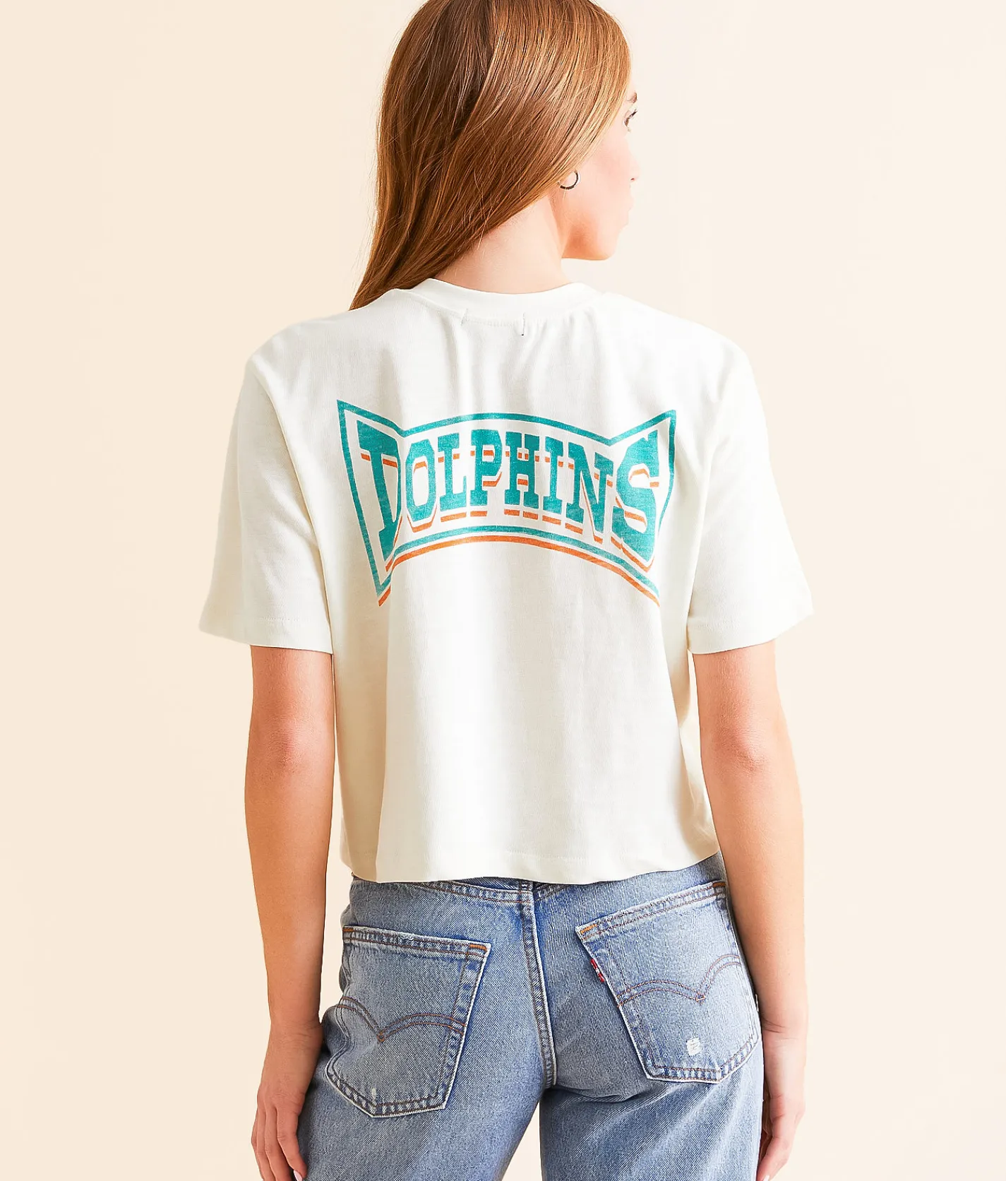Tops | Junkfood Miami Cropped T-Shirt Dolphins