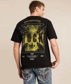 Tops|Graphic T-Shirts | Rock Revival Michael T-Shirt Black