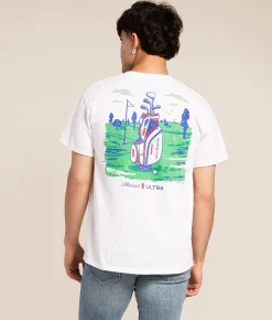 Brew City Michelob Golf Bag T-Shirt White Sale