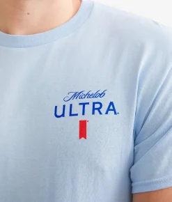 Graphic T-Shirts | Brew City Michelob Ultra Birdie T-Shirt Light Blue