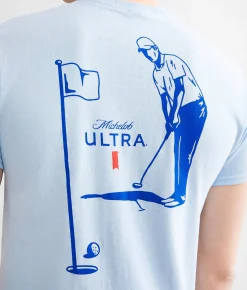 Graphic T-Shirts | Brew City Michelob Ultra Birdie T-Shirt Light Blue